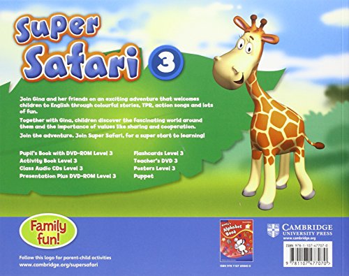 Super Safari Level 3 Pupil's Book with DVD-ROM (Super Minds) - 9781107477070