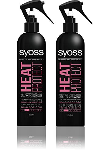 SYOSS - Spray protector térmico - Anti encrespamiento, Anti-humedad y Protección hasta 220ºC - 2 uds de 250ml