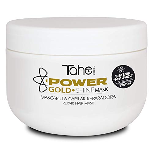 Tahe Tratamiento Capilar de Mantenimiento Power Gold Mask Pack Champú + Mascarilla + Reparador Para Todo Tipo de Cabellos con Oro Líquido y Queratina