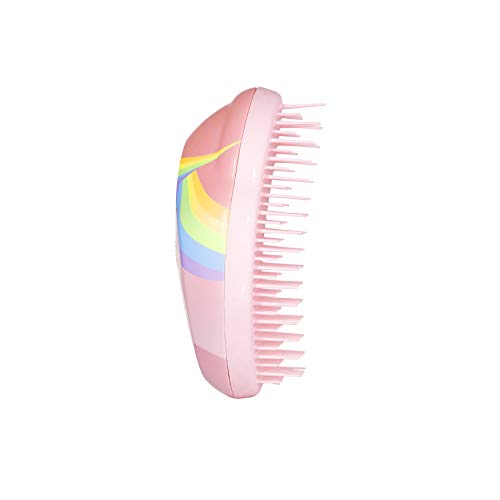 Tangle Teezer The Mini - Cepillo desenredante original para desenredar el pelo, diseño de unicornio arcoíris