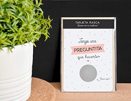 Tarjeta rasca madrina | Petición madrina | Quieres ser mi madrina | Anuncio nacimiento