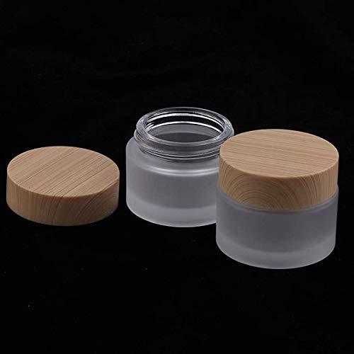 Tarro Cosmético,Zuzer 6pcs Tarros de Crema Vacios Tarros de Cristal Cosmetic Jars Tarros Cristal Cosmeticos para Cosmética 10ml 30ml 50ml