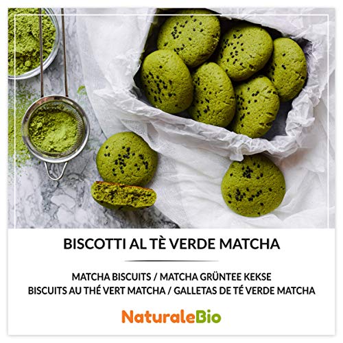 Té Verde Matcha Orgánico Japonés En Polvo [ Grado Culinario ] 100 gr. Matcha Biológico para Cocinar. Matcha Ecológico Cultivado En Japón, Uji, Kyoto. Ideal Para hornear, En a Cocina Y Con Latte