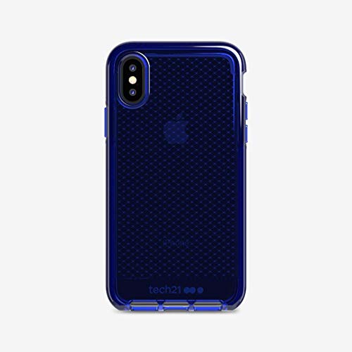 tech21 EVO Check Funda Protectora para Apple iPhone X/iPhone XS - Azul Medianoche