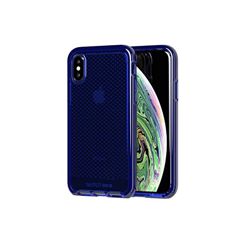 tech21 EVO Check Funda Protectora para Apple iPhone X/iPhone XS - Azul Medianoche