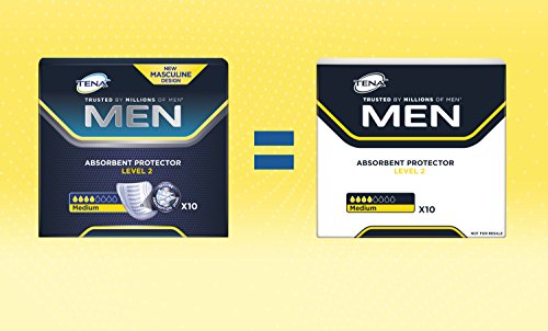 TENA Men Protector Absorbente Nivel 2, Compresas - 60 Unidades