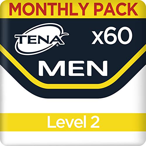 TENA Men Protector Absorbente Nivel 2, Compresas - 60 Unidades