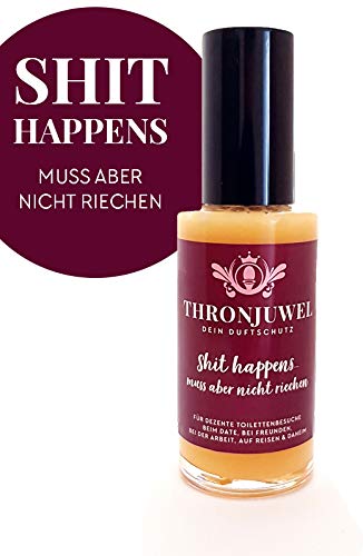 Thronjuwel Spray para el WC ambientador para inodoros contra olores del baño, Aerosol Que Deja un Aroma Agradable en baño neutralizador de olores para el váter, 50ml - Llevar en el Bolso de Mano