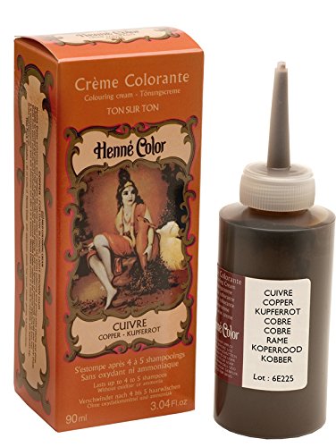 Tinte de henna para el cabello, color rojo intenso, 90 ml, de Henne Color