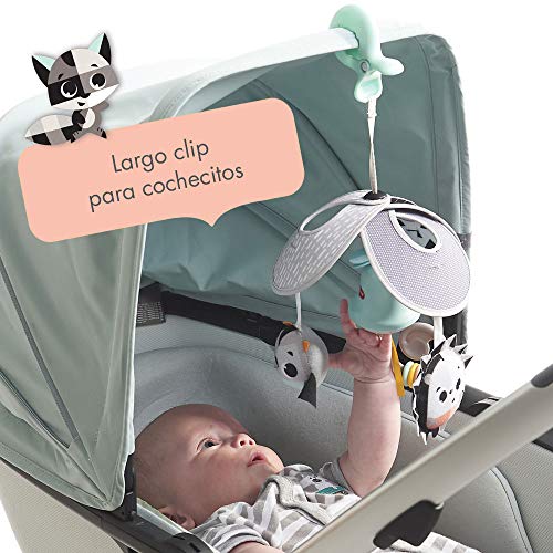 Tiny Love Pack & Go Mini Mobile Magical Tales - Móvil portátil y compacto para bebés apto desde el nacimiento, a partir de 0 meses