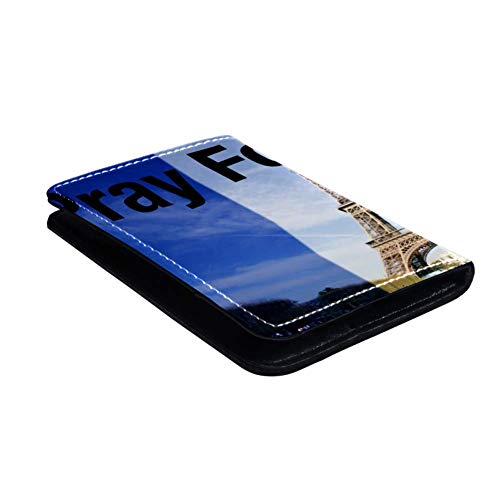 TIZORAX Pray-for-Paris-France - Funda de Piel para Pasaporte