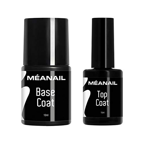 Top Coat y Base Coat Permanente Uñas Gel UV LED Manicura y Pedicura Ideal Lampara Secador de Uñas Esmalte Semipermanente Polygel Gel de Construccion