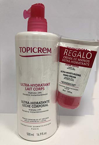 Topicrem Pack Topicrem Uh Leche Corp. 500 ml y Crema Manos - 1 Unidad