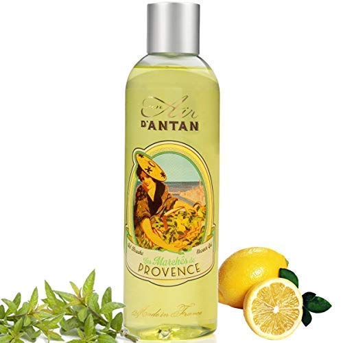 Un Air d’Antan® Gel de Ducha Frances Provence - Perfume Original: una Delicata Mezcla con Verbena, Bergamota y Limón - Formula Hidratante sin Parabenos – Para Mujer o Hombre – Idea Regalo- 250ml