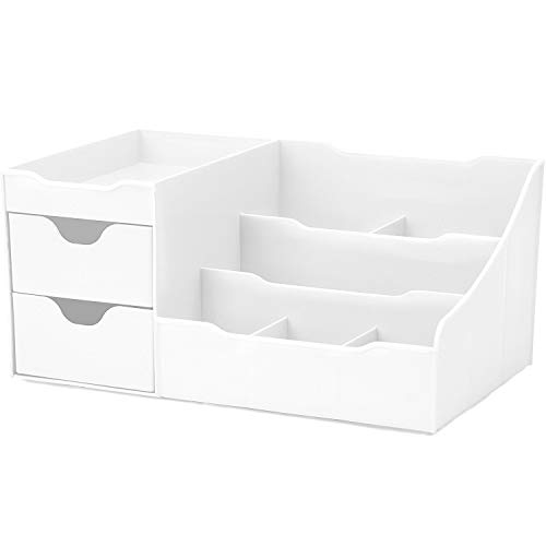 Uncluttered Designs Organizador de Maquillaje con Gavetas (Blanco)