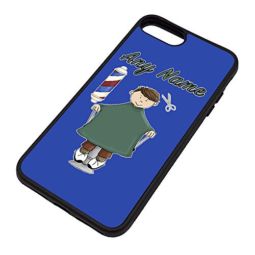 UNIGIFT - Carcasa para iPhone (diseño de ocupación), diseño de peluquería, TPU, azul, iPhone 8 Plus / iPhone 7 Plus