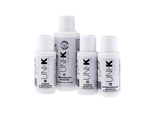 UNI.K Keratin Liss By AGV Kit - Pack Alisado Brasileño con Keratina (Queratina) Profesional sin Formol