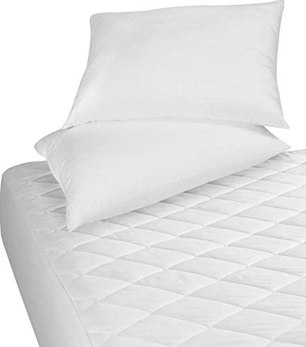 Utopia Bedding - Protector de colchón Acolchado - Microfibra - Transpirable - Funda para colchon estira hasta 38 cm de Profundidad - 150 x 200 cm, Cama 150