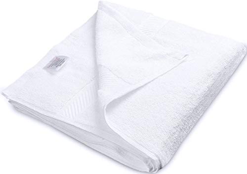 Utopia Towels - 6 Toallas de Gimnasio, Toallas de Piscina (56 x 112 cm) - 500 gsm - Toalla de Secado rápido multipropósito Ligera (Blanco)