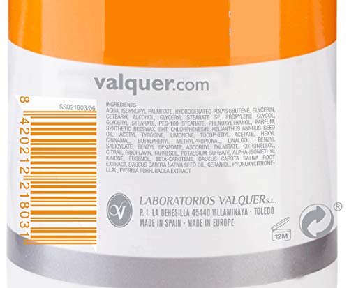 Valisol Solar Crema Hidratante activadora del Bronceado (Rayos UVA), sin SPF, con Acelerador del Bronceado- 300 ml