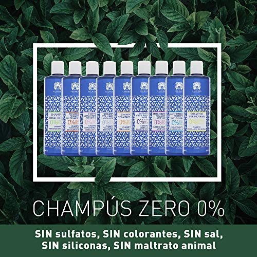 Válquer Profesional Champú Total Repair Zero % sin sal, sin sulfatos, sin parabenos y sin Siliconas. Cabellos dañados y secos - 1000 ml