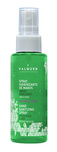 Válquer Spray Higienizante De Manos, Limpiador Hidroalcohólico. Antibacterias. Desinfección Manos 100 Ml 21 g