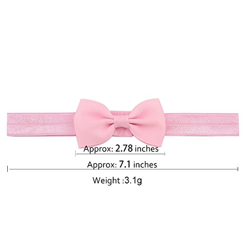 Vendas del pelo de la venda de las muchachas del bebé del Bowknot de la cinta del Grosgrain Stretch para los niños pequeños 20pcs