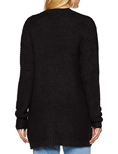 Vero Moda Vmno Name LS Cardigan Noos Chaqueta Punto, Negro (Black Black), 42 (Talla del Fabricante: Large) para Mujer