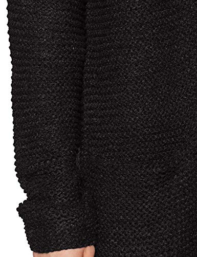 Vero Moda Vmno Name LS Cardigan Noos Chaqueta Punto, Negro (Black Black), 42 (Talla del Fabricante: Large) para Mujer