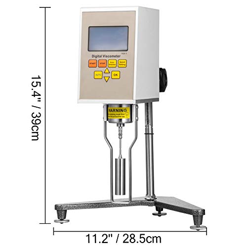 VEVOR NDJ-5S Viscosimetro Visera Digital para Pintura 220V Probador de Viscosidad Medidor Digital Rotational NDJ-5S