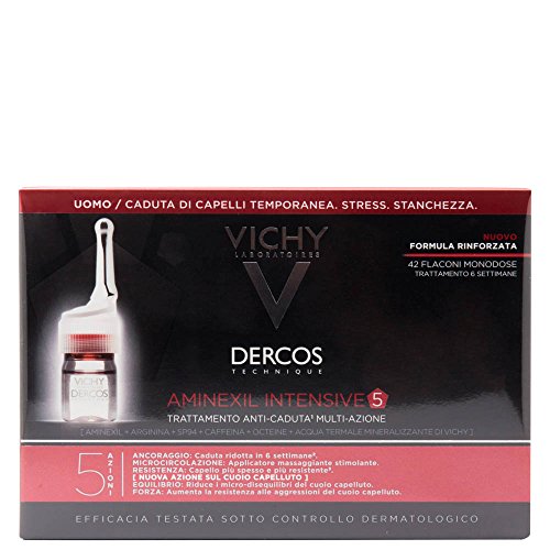 Vichy dercos aminexil clinical intensive 5 anticaida hombre 42 monodosis