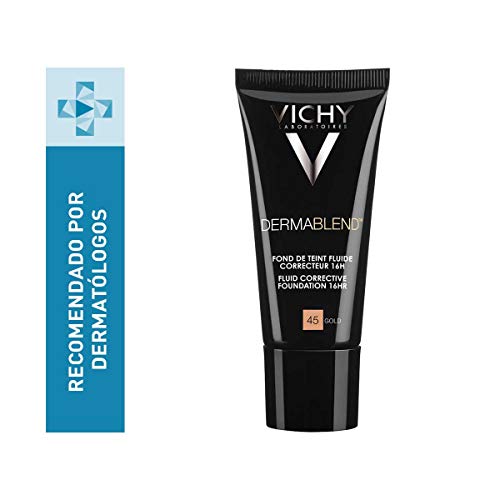 Vichy Dermablend Base de Maquillaje Correctora 16H SPF35, 45 Gold, 30 ml