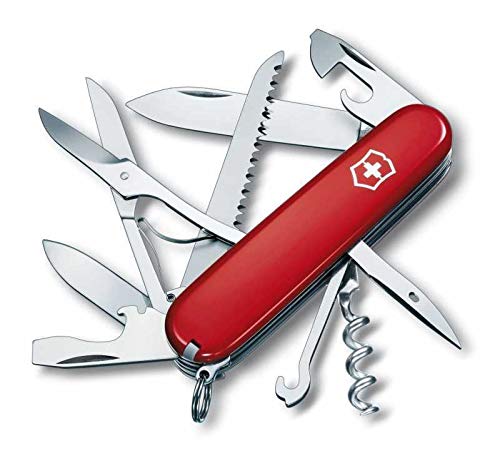 Victorinox Huntsman, Navaja Multiusos, 15 Usos, Rojo