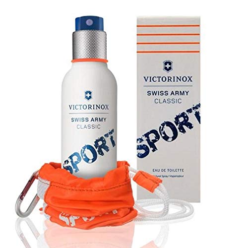 Victorinox Swiss Army Classic Sport 100 ml eau de toilette Hombres - Eau de toilette (Hombres, 100 ml, Envase no recargable, Manzana, Cilantro, Yuzu, Coriander leaves, Yuzu, Green apple, Lavanda, Romero)