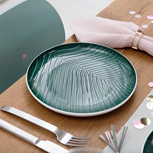 Villeroy & Boch It'S My Match Plato Leaf, 24 cm, Porcelana Premium, Verde