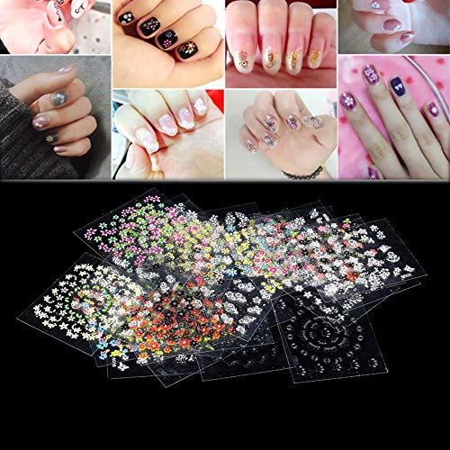 Vinilos de uñas set 30 hojas de diseño mixto 3d nail art stickers puntas de manicura pegatinas polacas calcomanías decoración diy