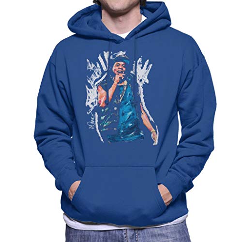 VINTRO Jay Z - Chaleco con capucha para hombre, diseño de retrato original por Sidney Maurer Azul azul real XX-Large