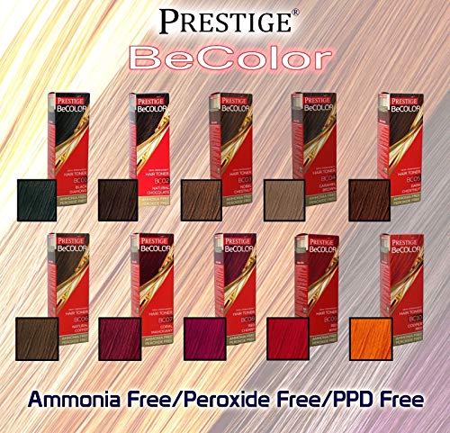 Vips Prestige - BeColor Tinte Semi Permanente Color Rojo Cobrizo BC10, Sin Amoniaco Sin Peroxide