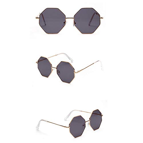 VJGOAL Mujer Vintage hexagonal Gafas de sol Moda Gafas Protección contra la radiación de la moda