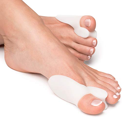 YogaMedic Hallux Valgus Corrector de Juanetes [6x] - Separador silicon de dedos - 0% BPA - Talla universal