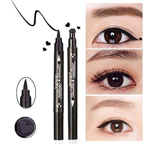 Yuccer Delineadores de Ojos Liquido, Eyeliner Waterproof Stamp, Lapiz de Ojos Impermeable Cosméticos de Maquillaje (4 piezas)