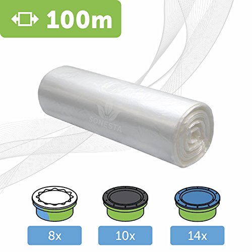 100 M - ECO Recarga compatible Sangenic Tommee Tippee | Angelcare para pañales | equivalente 8 cajitas Sangenic | 14 Angelcare | Producido en Europa.