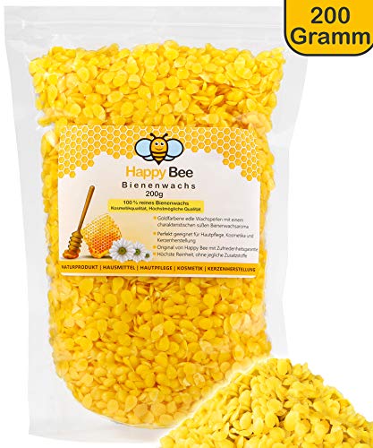 100% puras pastillas de cera de abeja - 200 gramos - Perfecto para la producción de cosméticos y velas