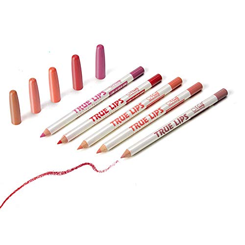 12 Varios colores Lip Liner Set Lápiz labial resistente al agua Lip Liner Pencil Lápiz delineador de labios de larga duración Set