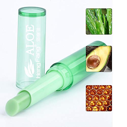 1PC Lápiz labial orgánico Lápiz labial de gelatina de aloe vera Bálsamo labial de larga duración Cambio de color mágico Bálsamo labial nutritivo Ingredientes seguros Maquillaje para labios