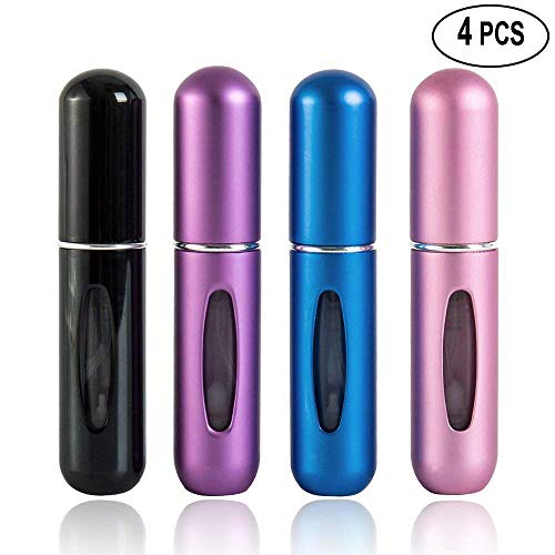 4 pieza Perfume (rellenable vaporizador vaporizador de perfume botella de perfume perfume (para viajes Viaje Pulverizador de amison