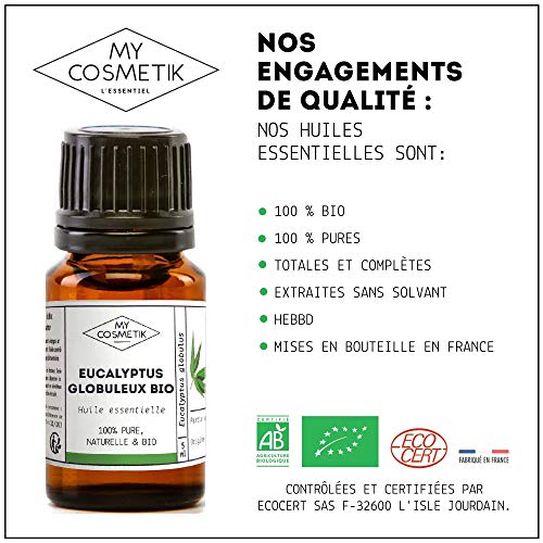 Aceite esencial de Eucalipto globulus orgánico - MyCosmetik - 10 ml