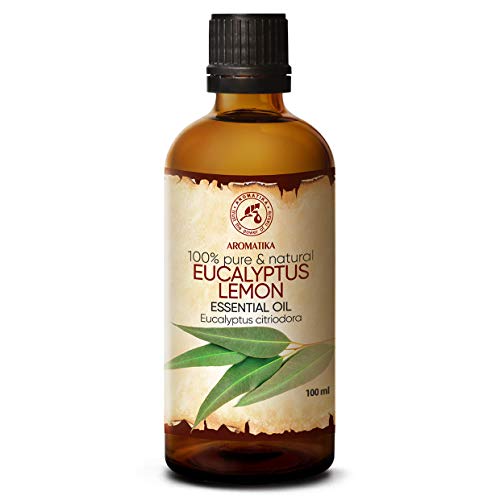 Aceite Esencial de Eucalipto y Limón 100ml para Aromaterapia - Sauna - Difusor de Aroma - Lámpara de Fragancia - Mejor para Belleza - Eucalyptus Citriodora