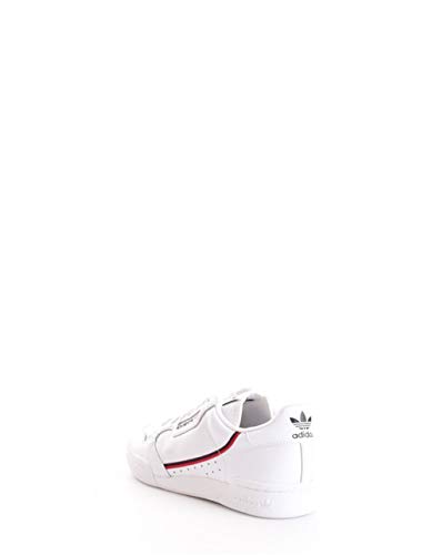 Adidas Continental 80, Zapatillas para Hombre, Blanco (FTWR White/Scarlet/Collegiate Navy FTWR White/Scarlet/Collegiate Navy), 44 EU