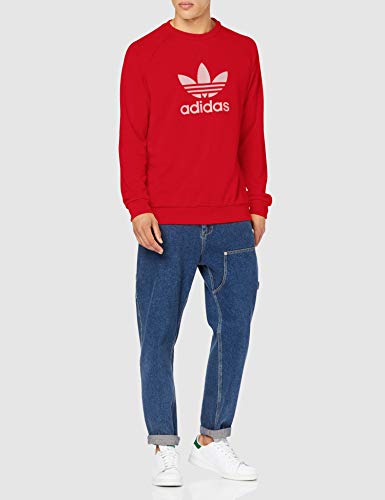 adidas Trefoil W Up Sudadera, Hombre, Lush Red, S